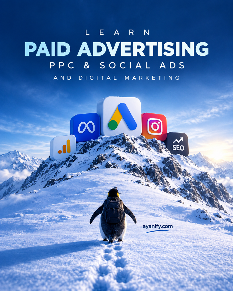 Learn paid advertising, PPC and social ads for digital marketing